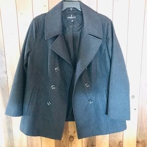 London Fog Double-breasted Pea Coat
